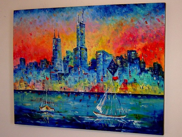 Sunset over Chicago   48