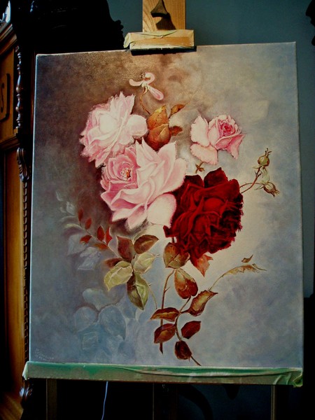 pink roses
