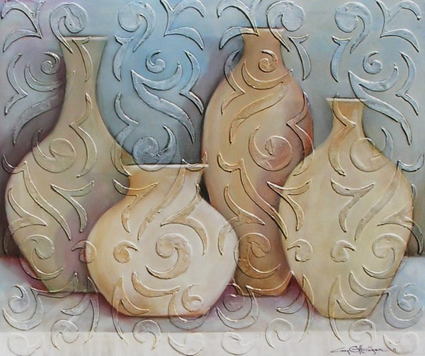 assorted vases