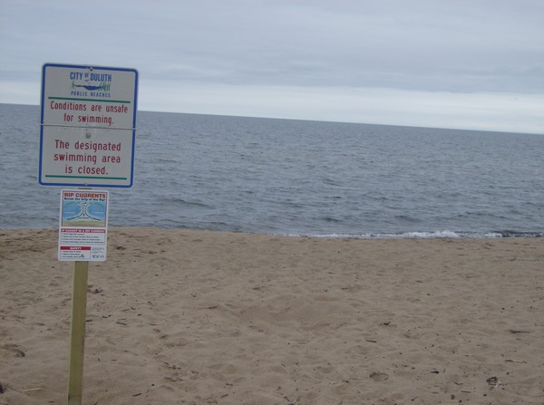 swimming area closed