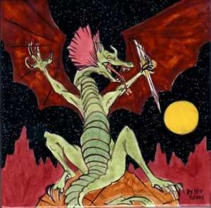 Dragon with Crystal Spear