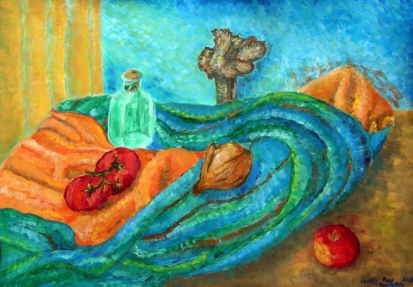 Still life with an onion