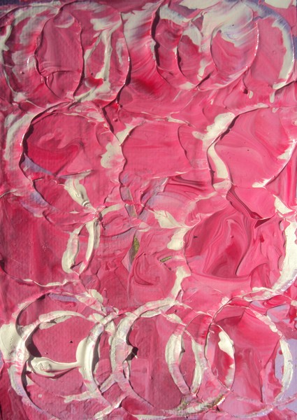 Abstract Art on small canvas miniature painting