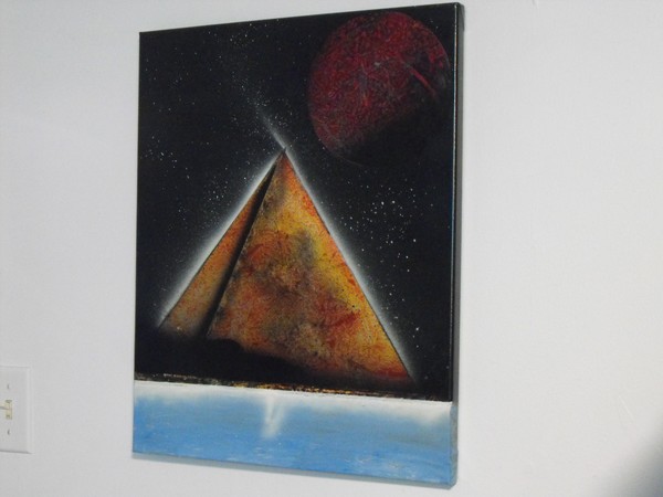 The Pyramid and the Red Moon