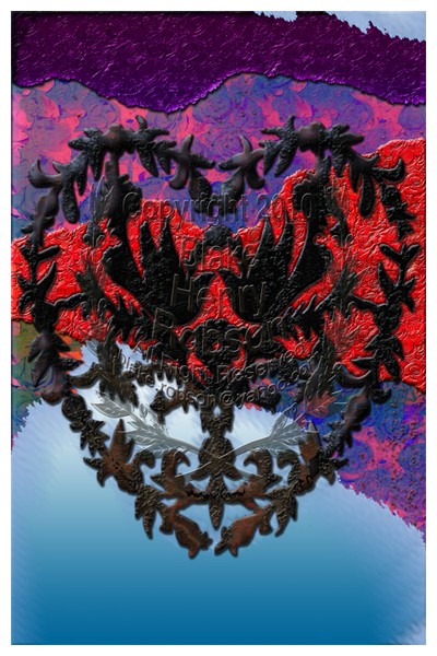 Heart Doves Cutout Digital Art