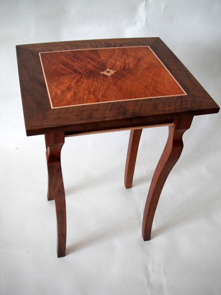 balck walnut and koa table