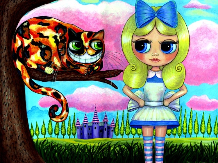 Alice in Wonderland and the Cheshire Cat