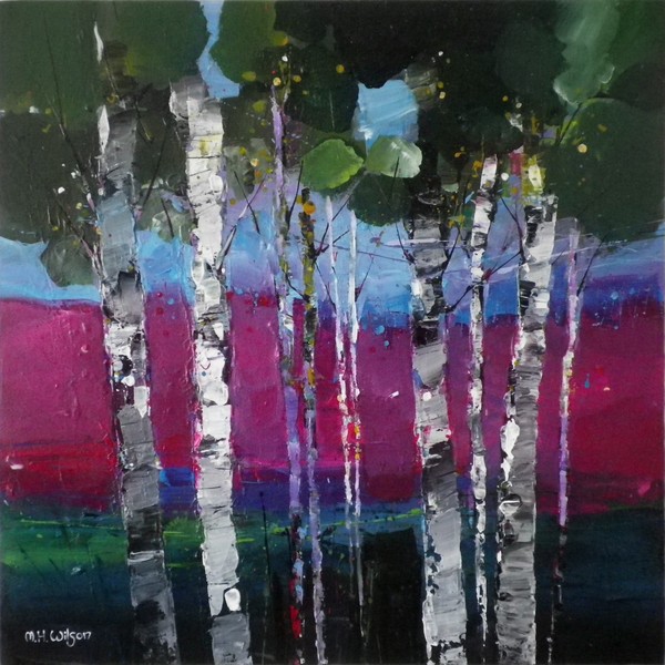 Bluebell Time Birches