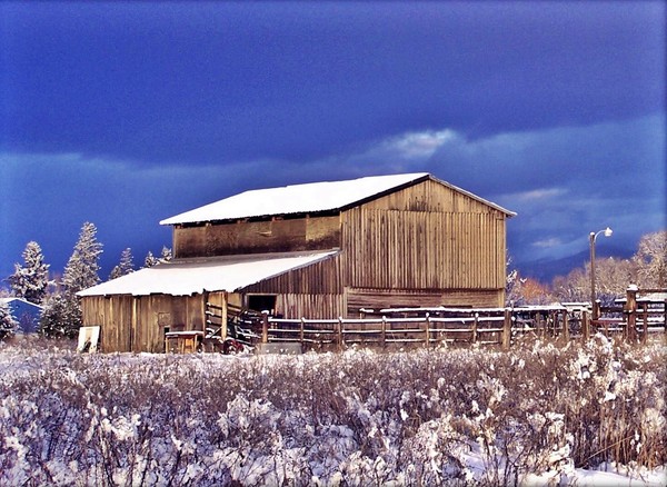 Winter Barn
