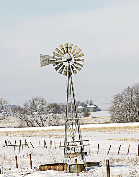 Windmill in Winter