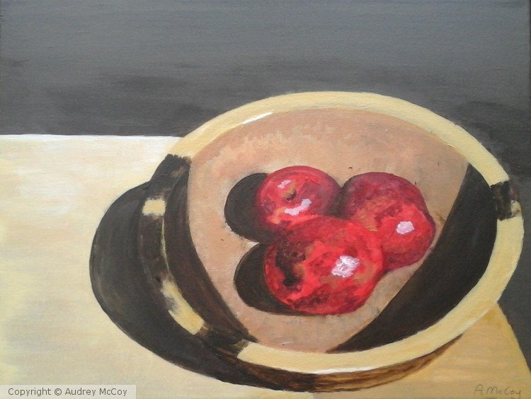 Bowl of Red Apples