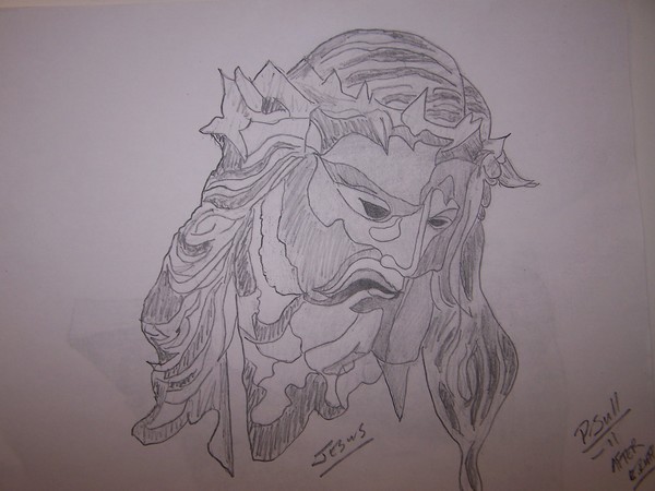abstract jesus