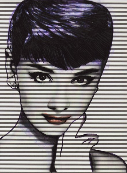 Audrey Black Stripes
