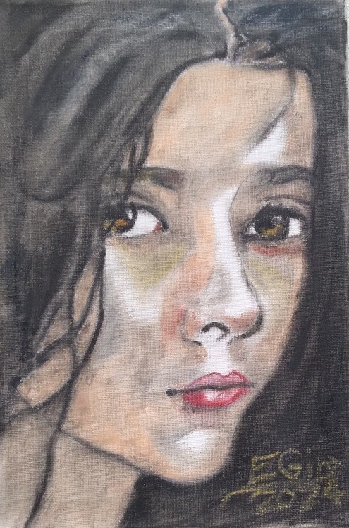 Sad Young Cuban Girl