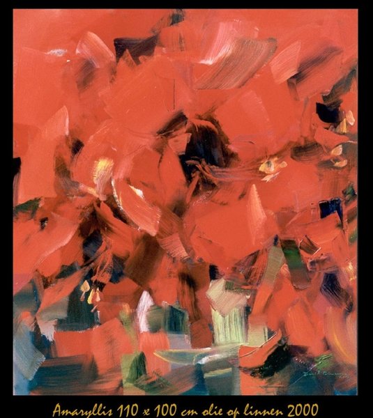 Amarillis 110 x 100 cm oil on linen