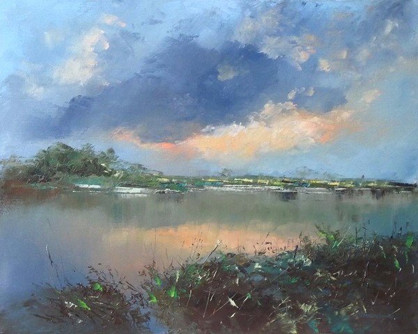 Pond on the plain