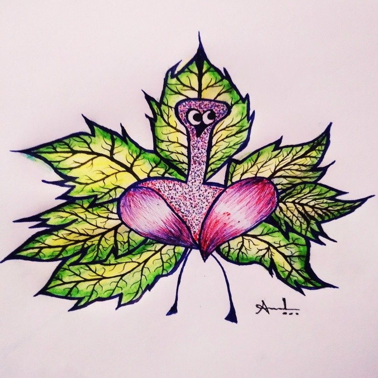 Leaf animal.. Art...