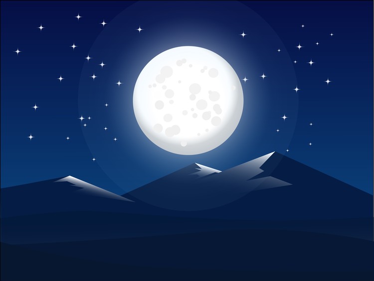 flat night sky