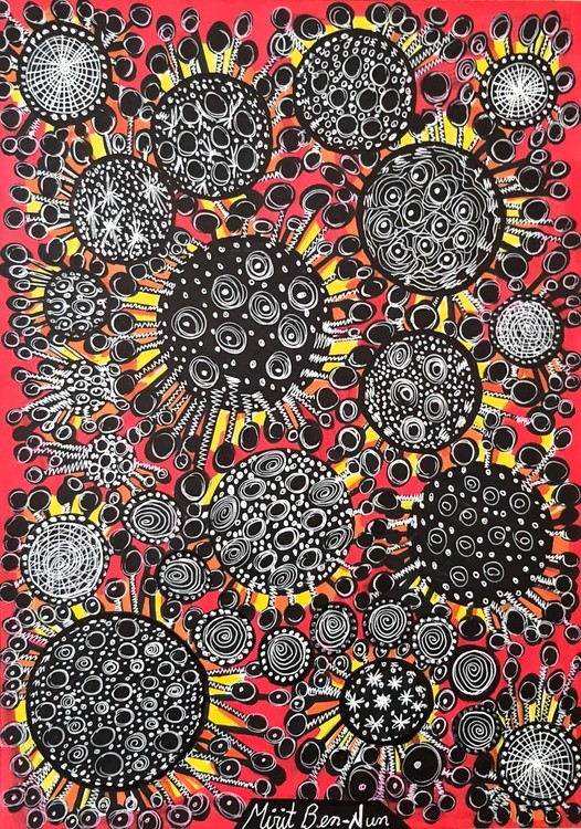 corona virus paintings covid 19 art mirit ben nun israel