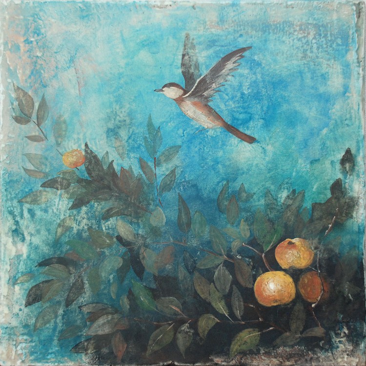 The bird in the garden
