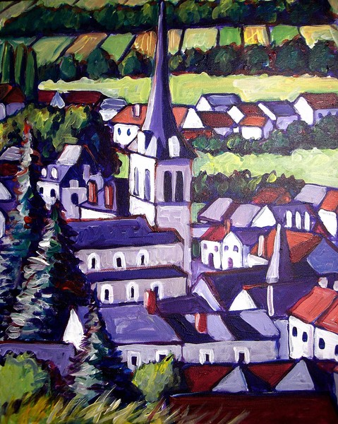 Village in the Beaune, France