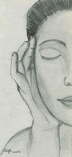 Half face charcoal 