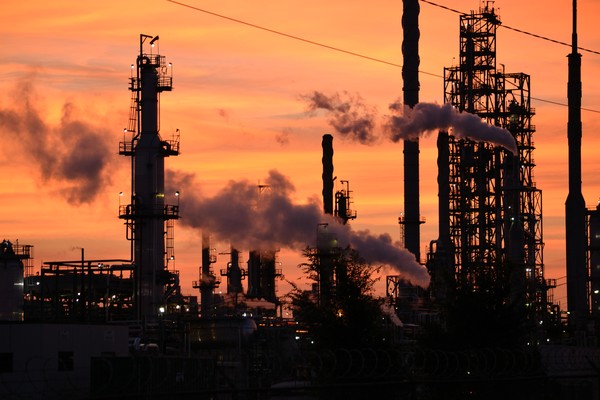 Refinery at sunup