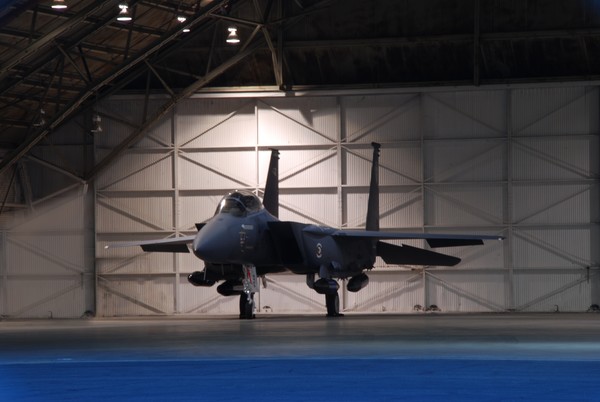 F-15 In Hanger