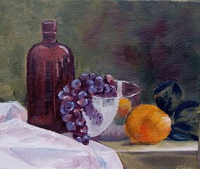 SOLD Bowl of Grapes