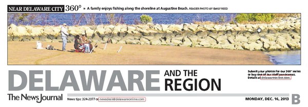 145th News Journal Panorama-AugustineBeach Fishing