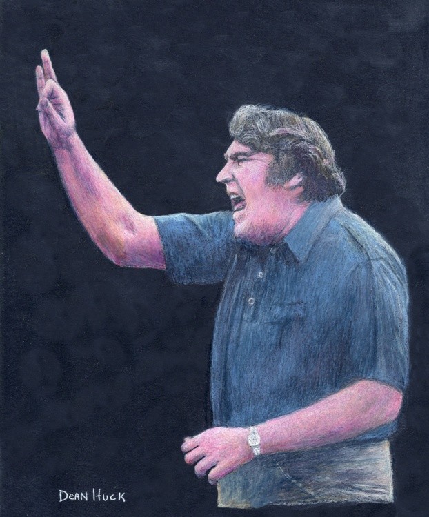 John Madden Portrait - COACH - by LV Artist DEAN HUCK