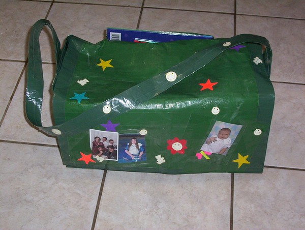 Duct Tape Diper bag, Peggy