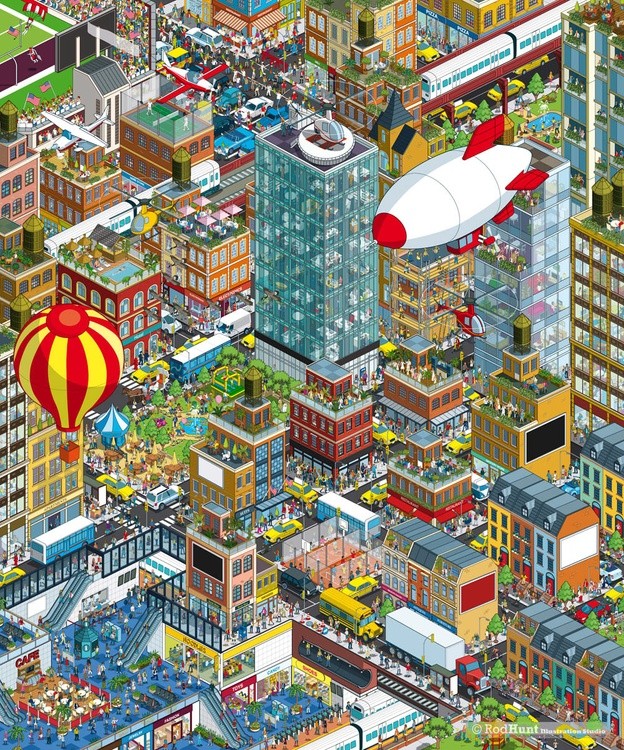 Isometric Cityscape Illustration - Advertising Campaign