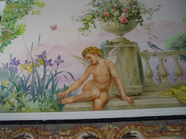 Bathroom mural fragment 3