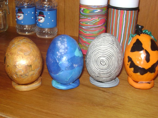  Clay covered Eggs