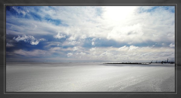 Frozen sea
