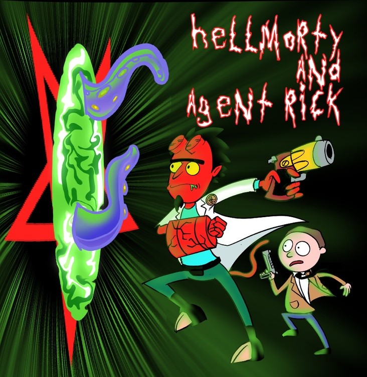 Hell Morty and Agent Rick