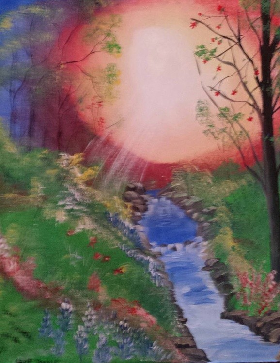 Aunt Junes new piece of art