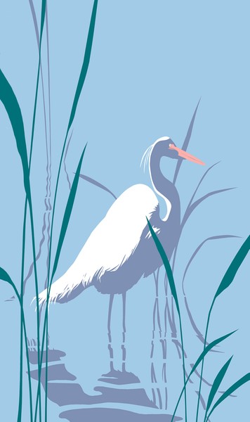 Egret - Custom Phone Case Art