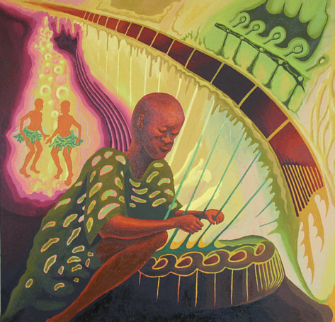 harp player
