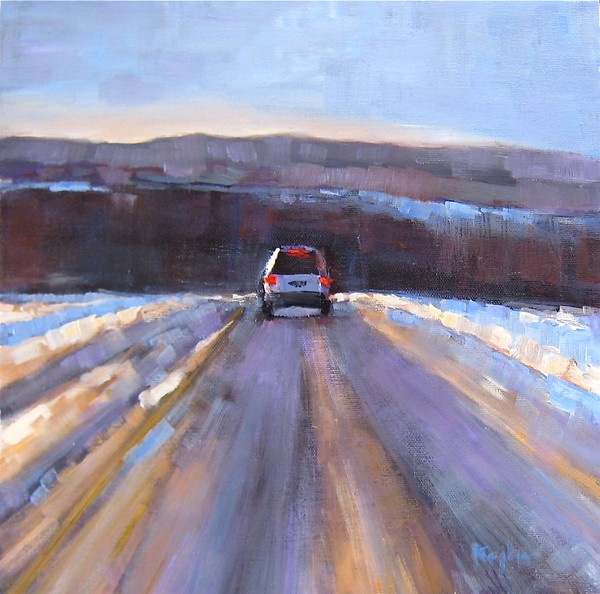 Winter Sunset, Mecklenburg Road