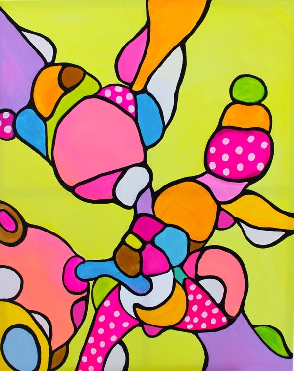 Colorful abstract art by Veera Zukova