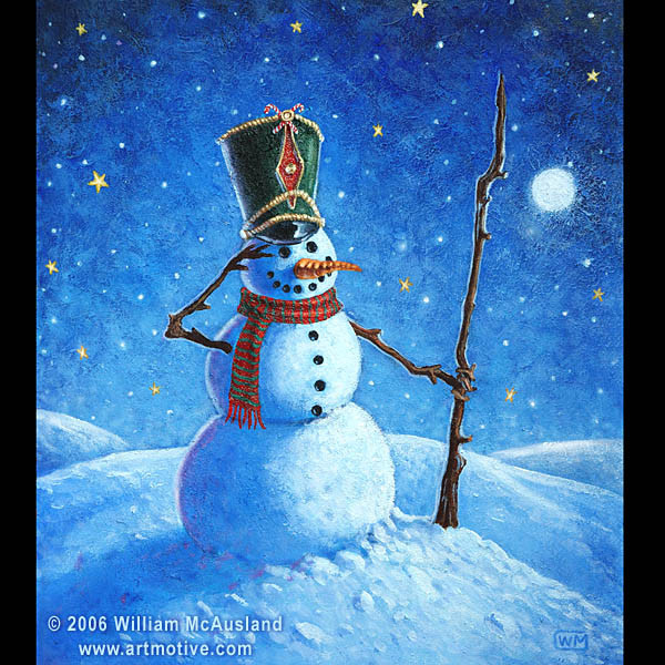snowman on guard