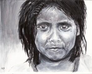 A YOUNG ABORIGINE GIRL