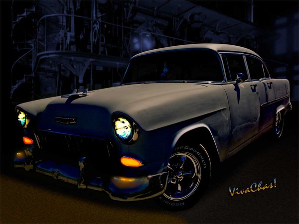 Bad 55 Chevy Rat Rod