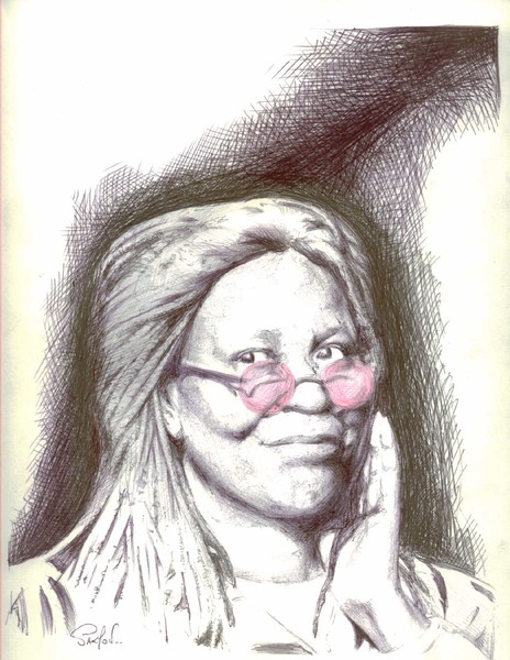 Whoopie in Pen & Ink