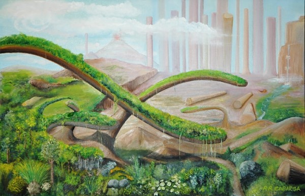 Geocolumns viewed from Serpenterra