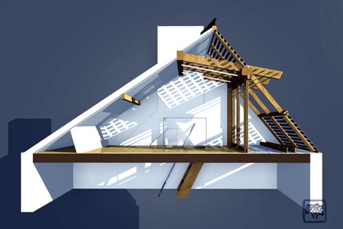 Loft visualisation for Elle Decoration