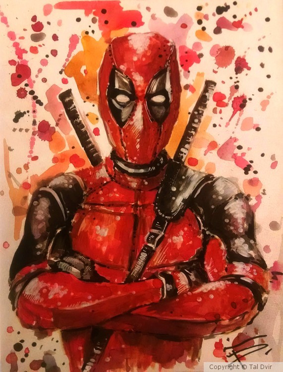DEADPOOL MARVEL POSTER, COMICS ART
