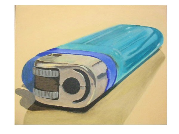 Lighter - acrlic on canvas 50cm x 40cm